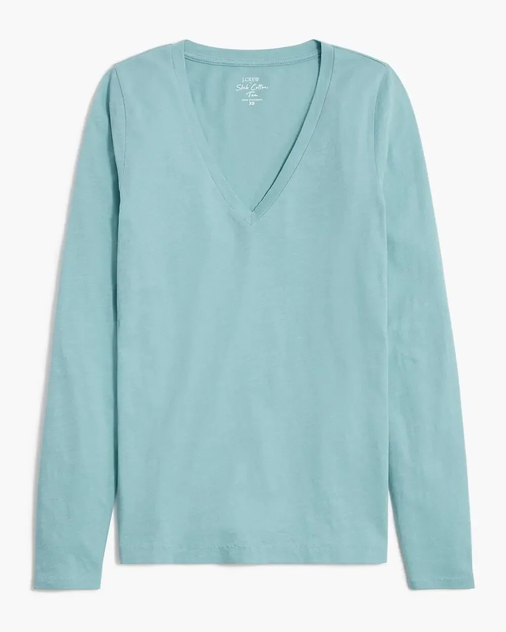 NEW J.Crew Long-sleeve vintage slub cotton V-neck tee Shirt Basics Equanimity XL